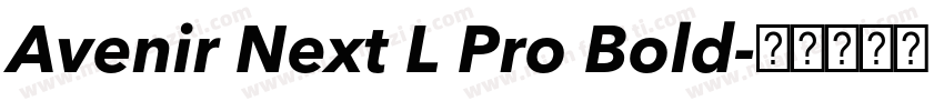 Avenir Next L Pro Bold字体转换